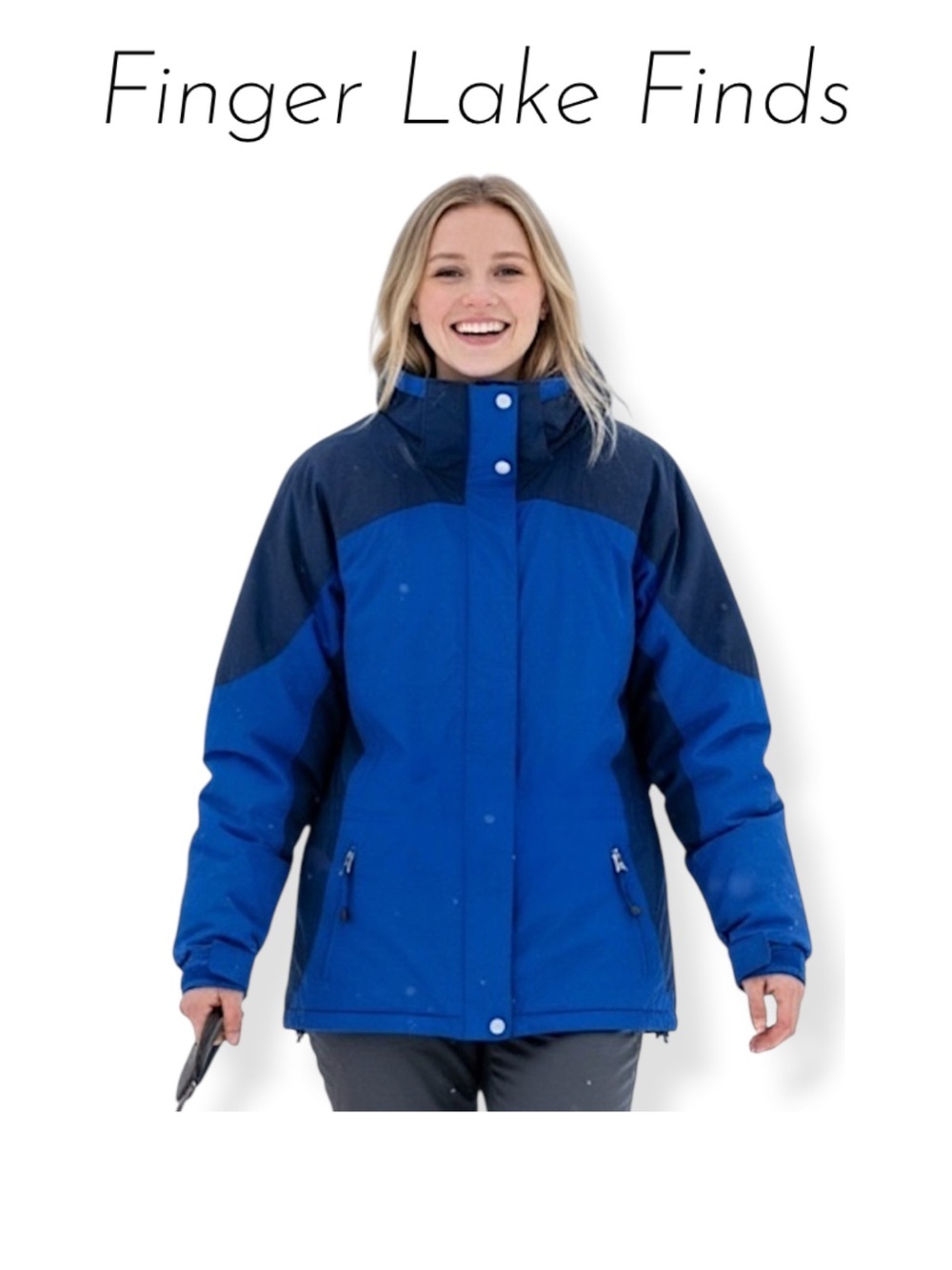L.L.Bean Women's Blue Winter Parka, M
